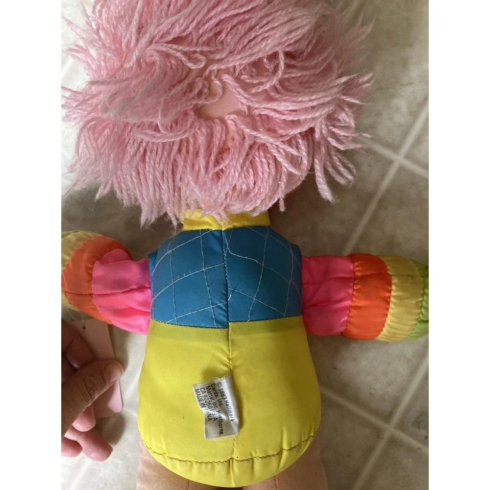 Rainbow Brite Doll Pink Hair Baby Brite Hallmark Plush 15